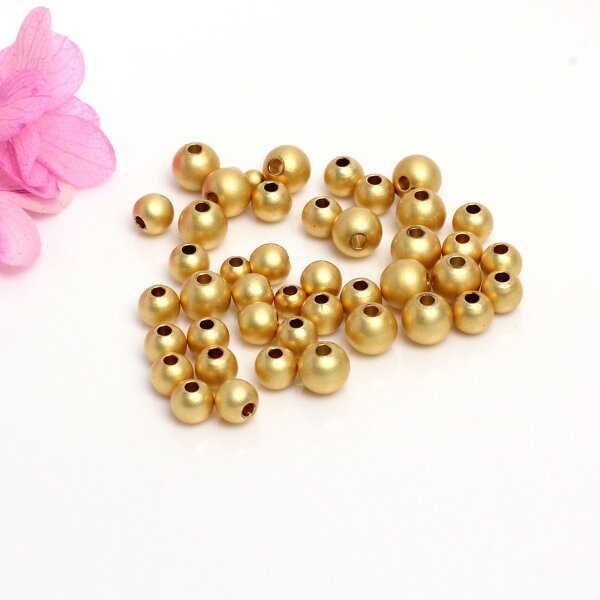 Beads - Manufacturer 14K/18K Gold Small Hole Round Ball 100pcs/bag
