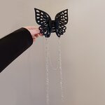 Hair Clip - Manufacturer Big Tassel Butterfly Beads Chain Acrylic Claw