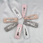 Hair Clips - Manufacturer Multi Color ABS Crystal Stainless Steel Women