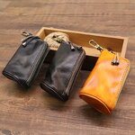Key Bag - Manufacturer Leather Zipper Car Key Holder Organizer Mini
