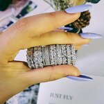 Ring - Manufacturer Full Diamond CZ Promise Wedding Engagement 2023 Hot