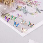 Ring - Manufacturer 18K Gold Plated Colorful Glass Stone Butterfly Finger