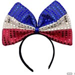 Headband - Manufacturer National Flag Oversize Bow Fabric Party Decoration