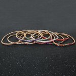 Bracelet - Manufacturer Multicolor Rhinestone Elastic Tennis Pulsera