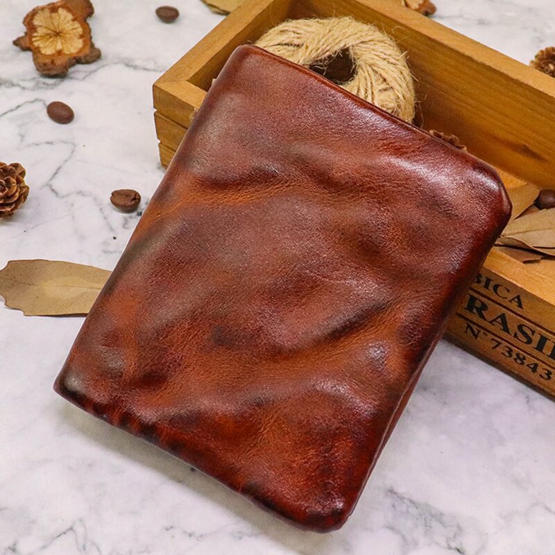 Card Bag - Manufacturer Cowhide Vegetable Tanned Retro Driver's License