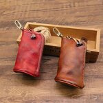 Key Bag - Manufacturer Leather Zipper Car Key Holder Organizer Mini