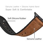 Watch Band - Manufacturer Genuine Leather Silicone Apple Watch 38/42MM