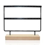 Jewelry Holder - Manufacturer Metal Wooden Base Earring Display Rack