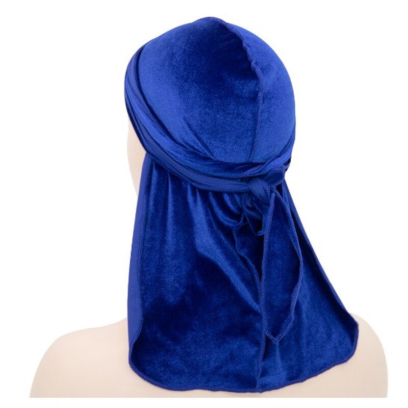 Durag - Manufacturer Wholesale Velvet Long Tail 360 Waves Solid Men