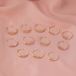 Ring - Manufacturer 12 Constellations Open Lucky Zodiac Gold Best Friend