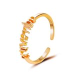 Ring - Manufacturer 12 Constellations Open Lucky Zodiac Gold Best Friend