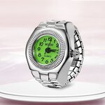 Ring Watch - Manufacturer Ins Quartz Stainless Steel Elastic Finger Unisex