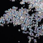 Nail Beads - Manufacturer 0.6-0.8mm Caviar Glass Micro AB Color DIY