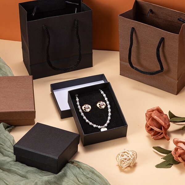 Jewelry Box - Manufacturer Black Custom Foil Paperboard Watch Storage