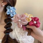 Hair Ties - Manufacturer Sweet Flower Telephone Wire Spiral Rubber Band