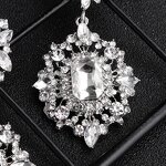 Earrings - Manufacturer 18K Gold/Silver Rhinestone Flower Wedding Bride Drop