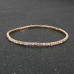 Bracelet - Manufacturer Multicolor Rhinestone Elastic Tennis Pulsera