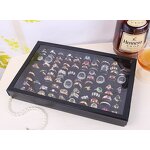 Ring Display - Manufacturer 100pcs Lid Tray Organizer Jewelry Storage