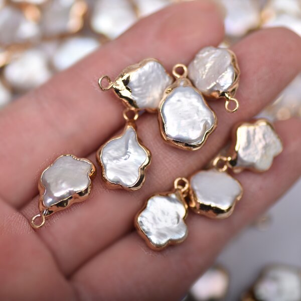 Pearl Connectors - Manufacturer Natural Freshwater Baroque Jewelry Making