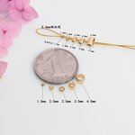 Beads - Manufacturer 1.5-4mm Brass 14K/18K Gold Plated Flat Spacer