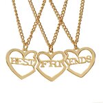 Necklace - Manufacturer 3 Best Friend Forever Gold Jewelry 2023 Hot Selling