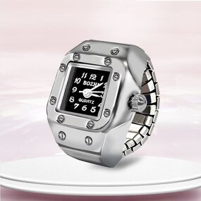 Ring Watch - Manufacturer Custom Square Quartz Fashion Fine Jewelry Finger