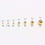 Spacer Beads - Manufacturer 18K Gold Plated Loose Vacuum 100pcs/bag