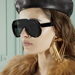 Sunglasses - Manufacturer Large Frame Windproof Mask One Piece Black