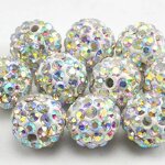 Beads - Manufacturer 10MM 6 Rows Fashion Crystal Disco Loose Beads