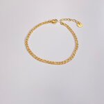 Bracelet - Manufacturer PVD 18K Gold Stainless Steel Twist Figaro Snake
