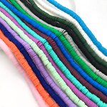 Clay Beads - Manufacturer 350Pcs 6mm Flat Round Color DIY Bracelet Necklace