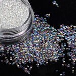 Nail Beads - Manufacturer 0.6-0.8mm Caviar Glass Micro AB Color DIY