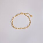 Bracelet - Manufacturer PVD 18K Gold Stainless Steel Twist Figaro Snake