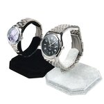 Watch Stand - Manufacturer New Suede C-shaped Bracelet Display Storage