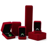 Jewelry Box - Manufacturer Wholesale Velvet Red Black Custom Logo Gift