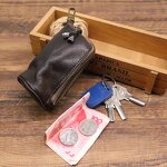 Key Bag - Manufacturer Leather Zipper Car Key Holder Organizer Mini