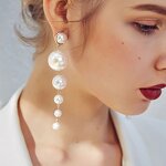 Earrings - Manufacturer Fashion Imitation Pearl Long Drop Dangle for Women