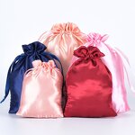 Satin Bag - Manufacturer 7x9-9x12CM Custom Logo Jewelry Wig Drawstring