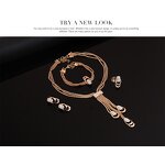 Jewelry Set - Manufacturer 4PCS African Tassel 18K Gold Dubai Crystal Bridal