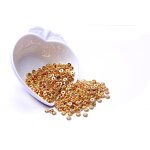Spacer Beads - Manufacturer Gold Plated Flat Round DIY Jewelry Making