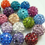 Beads - Manufacturer 10MM 6 Rows Fashion Crystal Disco Loose Beads