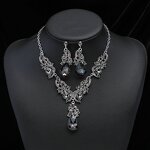 Jewelry Set - Manufacturer Water Drop Multi Color Crystal Wedding Women