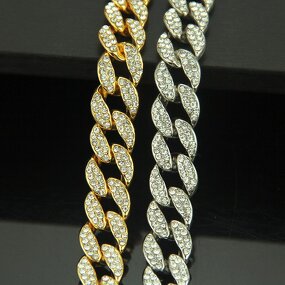 Necklace - Manufacturer Bling CZ Miami Cuban Chain Punk Crystal Party