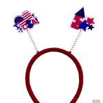 Headband - Manufacturer National Flag Oversize Bow Fabric Party Decoration