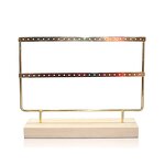 Jewelry Holder - Manufacturer Metal Wooden Base Earring Display Rack