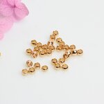 Beads - Manufacturer 1.5-4mm Brass 14K/18K Gold Plated Flat Spacer