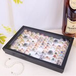 Ring Display - Manufacturer 100pcs Lid Tray Organizer Jewelry Storage