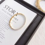 Bangle - Manufacturer Korea Diamond Stainless Steel Braided Cuff Bracelet