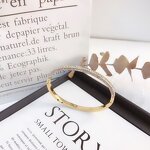 Bangle - Manufacturer Korea Diamond Stainless Steel Braided Cuff Bracelet