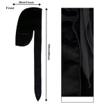 Durag - Manufacturer Wholesale Velvet Long Tail 360 Waves Solid Men